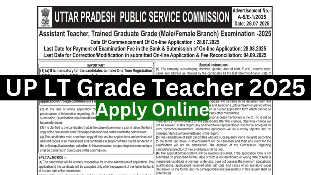 UP LT Grade Teacher