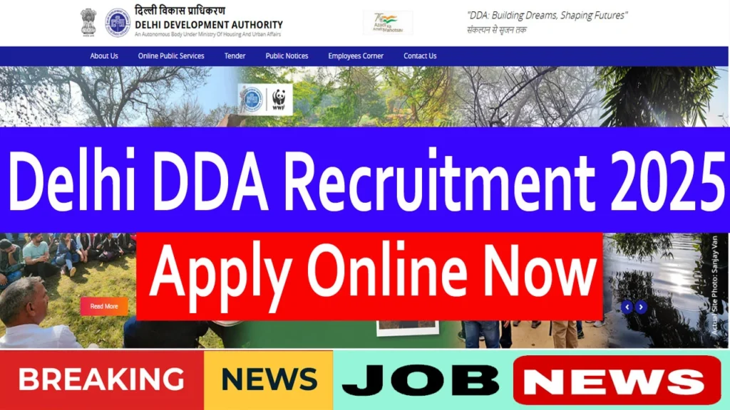 Delhi DDA Recruitment