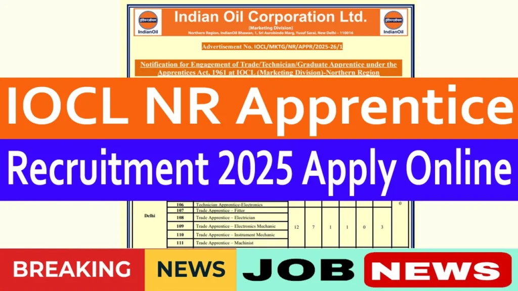 IOCL NR Apprentice Recruitment