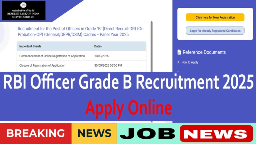 RBI Officer Grade B Recruitment