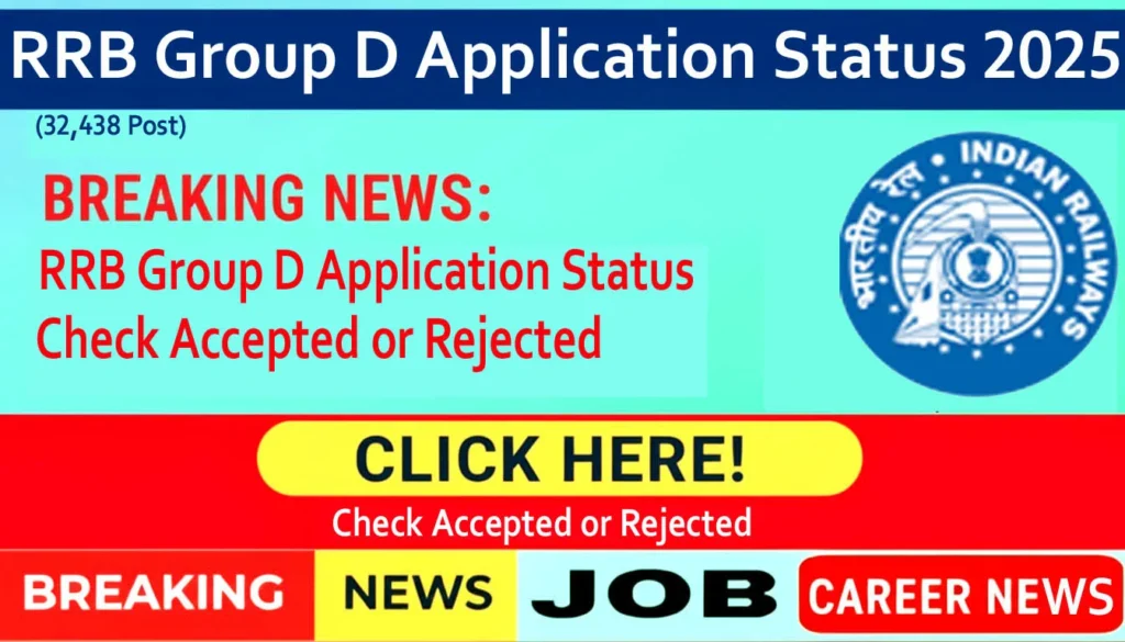 RRB Group D Application Status 2025