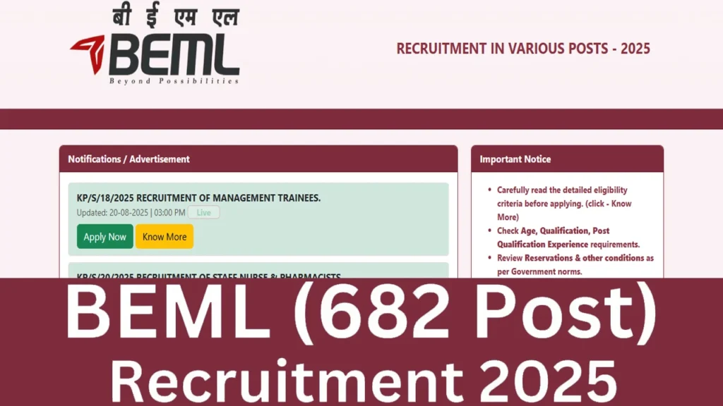 BEML Recruitment