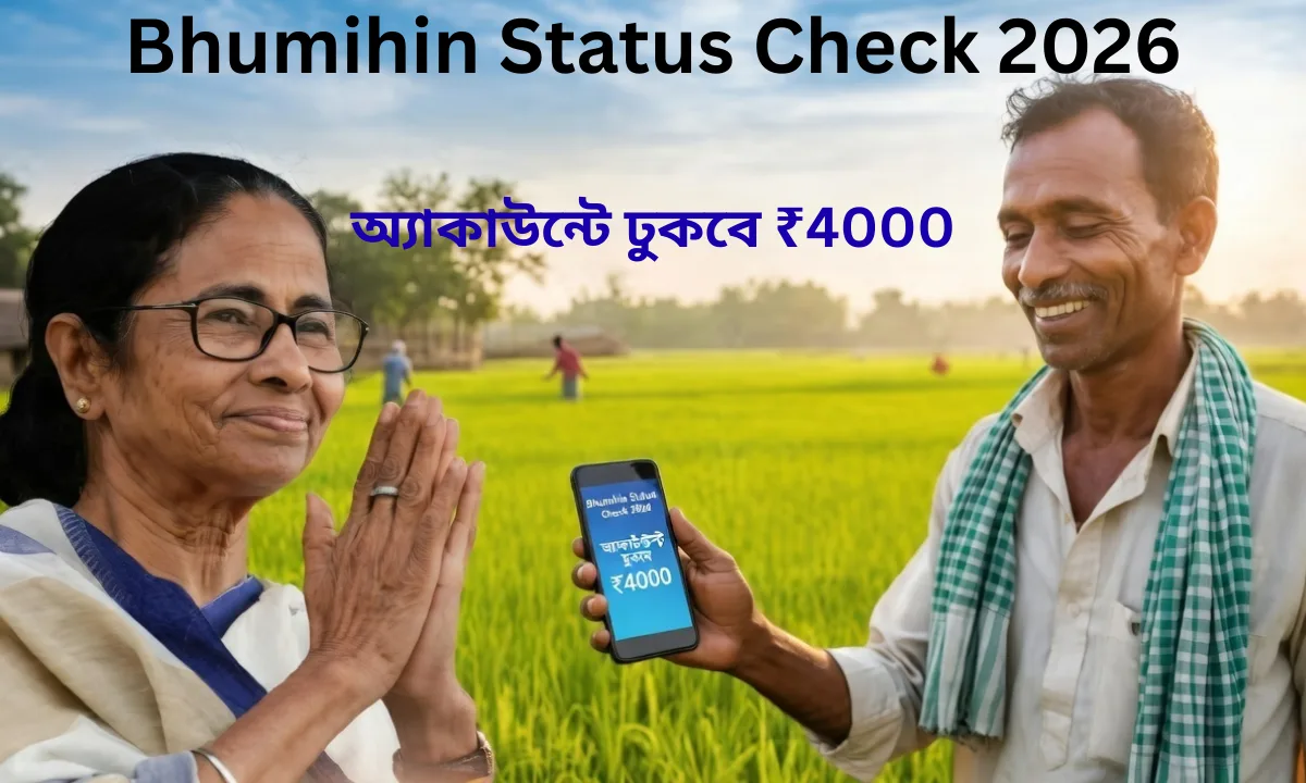 Bhumihin Status Check 2026: ভূমিহীন খেতমজুর প্রকল্পে বড় আপডেট! এই স্ট্যাটাস দেখালেই অ্যাকাউন্টে ঢুকবে ₹4000